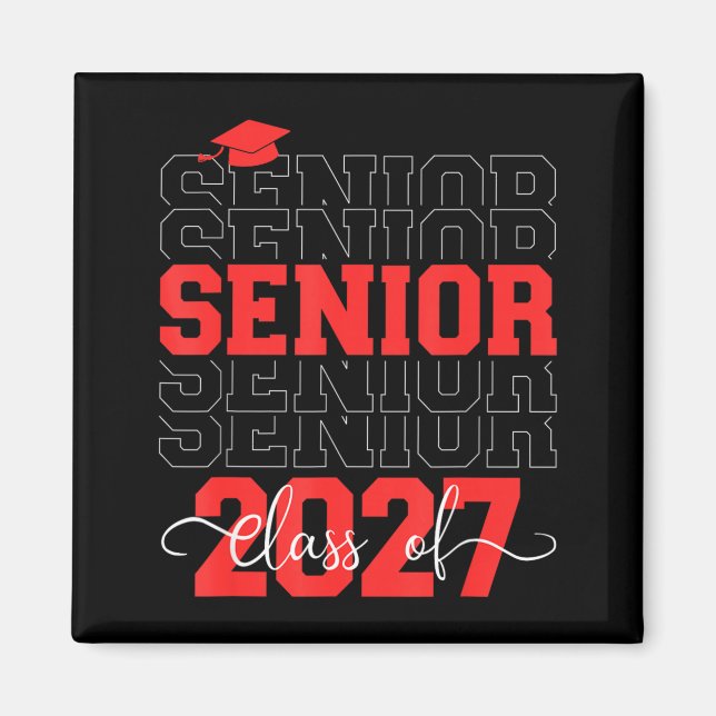 Senior 2027 Klass 2027 Magnet (Framsidan)