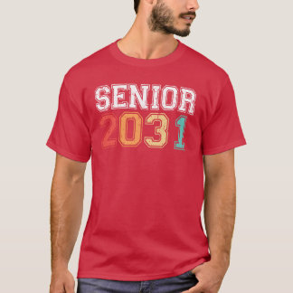 Senior 2031 Examen Retro Vintage familj T Shirt