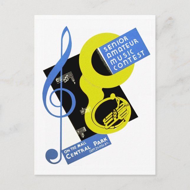 Senior Amateur Music Tävling Vykort (Framsida)