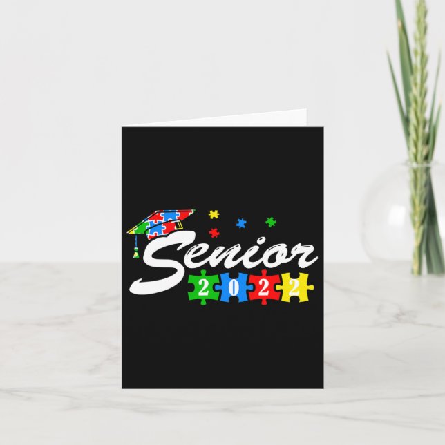Senior Autism Student 2022 for Autistic Tonåringar Kort (Framsida)