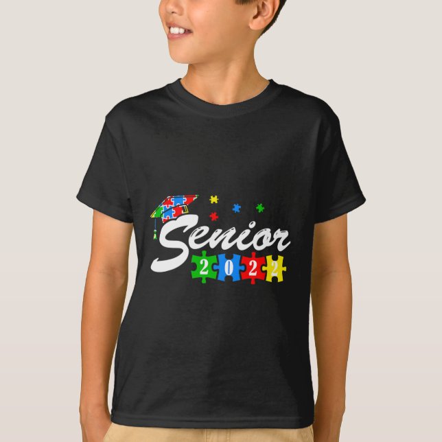 Senior Autism Student 2022 for Autistic Tonåringar T Shirt (Framsida)