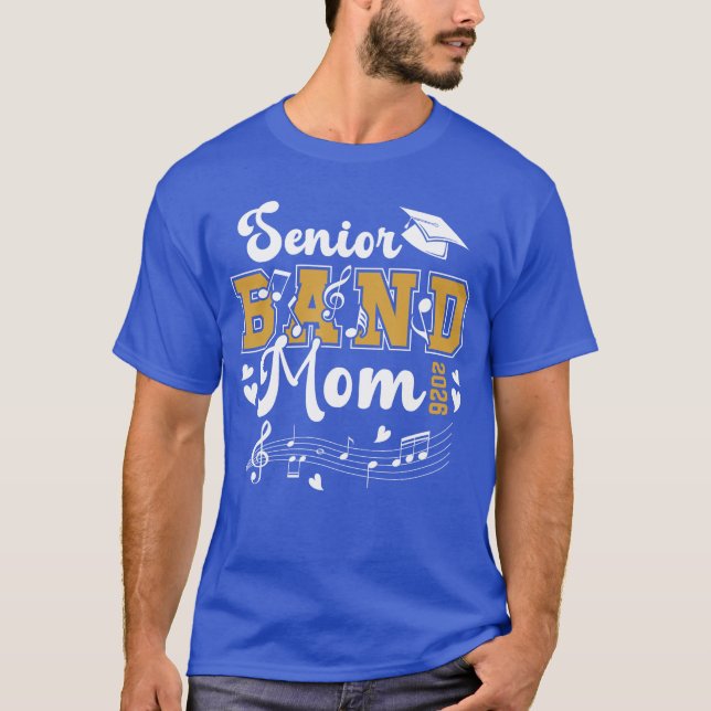 Senior Band Mamma 2026 Senior Marching Band Mamma  T Shirt (Framsida)