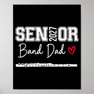 Senior Band Pappa 2027 Marching Band Cl Of 2027 Poster