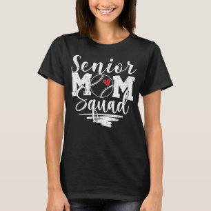 Senior Baseball Mamma Squad Game Day Vibes Mor s T Shirt