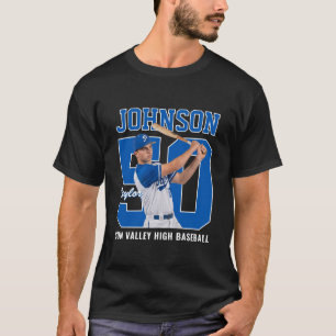Senior Baseballspelare Anpassad Foto Tröjnummer T Shirt