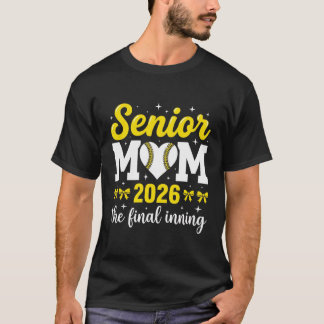 Senior Basebollmamma 2026 T Shirt
