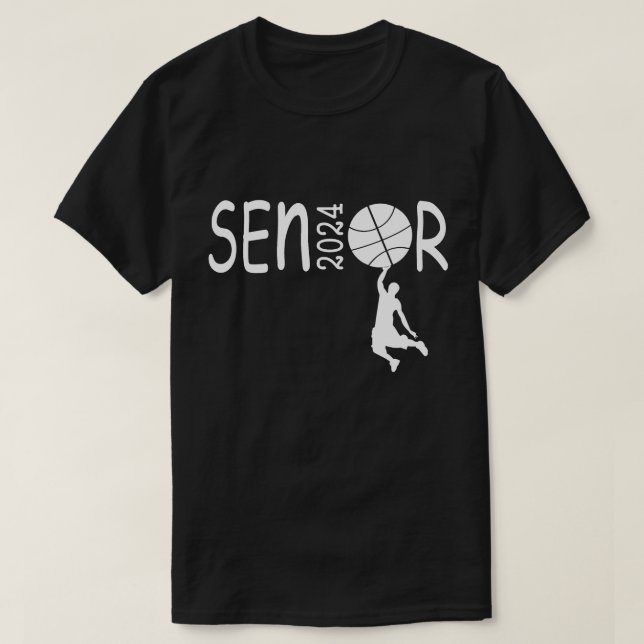 Senior Basketball 2024 T Shirt (Design framsida)