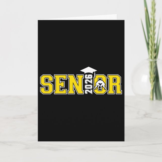 Senior brottning Cl av 2026 brottning Senior exame Kort (Framsida)