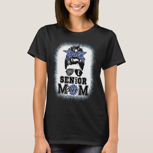 Senior Cheer Mamma 2023-stöket bun Mamma Parents M T Shirt (Framsida)