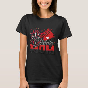 Senior Cheer-mamma 2026 Röd Och Svart Cheer-mamma T Shirt