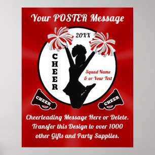 Senior Cheer Poster, Cheer Team Poster