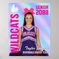 Senior Cheer Team Cheerleader Foto Iridescent