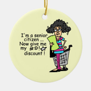 Senior Citizen Rabatt Julgransprydnad Keramik