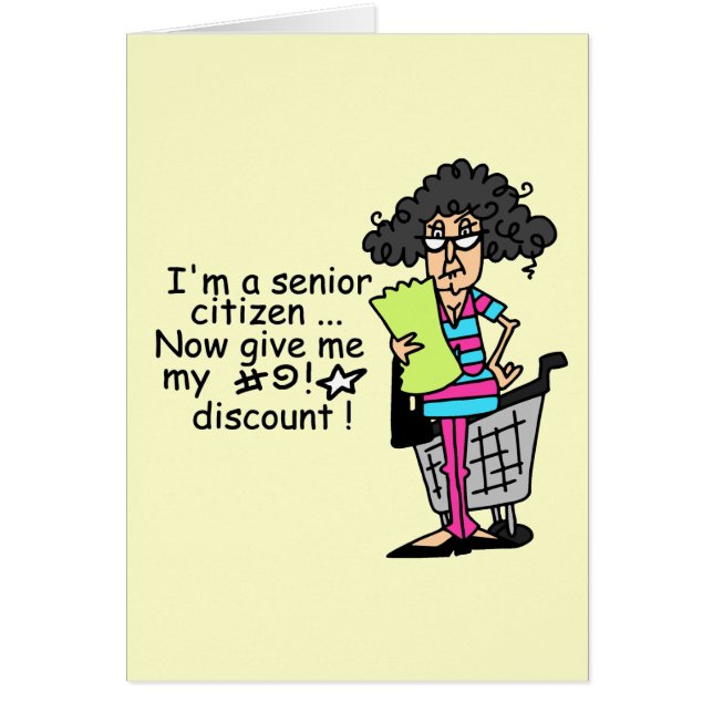 Senior Citizen Rabatt OBS Kort (Framsidan)