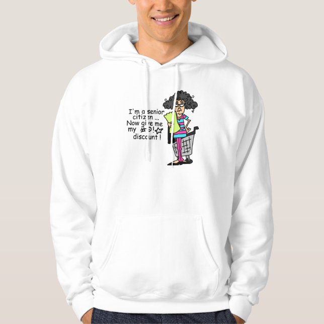 Senior Citizen Rabatt Sweatshirt Med Luva (Framsida)