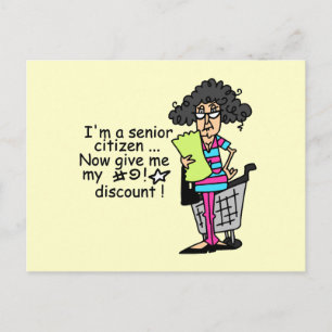 Senior Citizen Rabatt Vykort