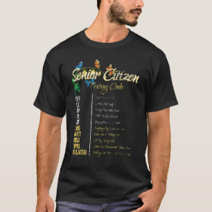 Senior Citizen Texting Code Grandpa Butterfly Nat T Shirt