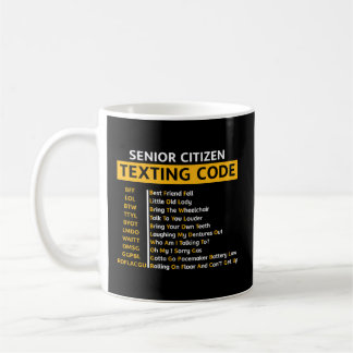 Senior Citizen Texting Code Grandpa Grandma Kaffemugg