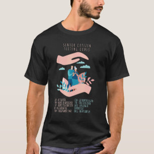 Senior Citizen Texting Codes Grandparents Old Peop T Shirt