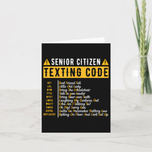 Senior Citizens SMS-kod Vintage farfarpresent Kort