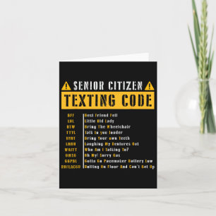 Senior Citizens textningskod Vintage present till Kort