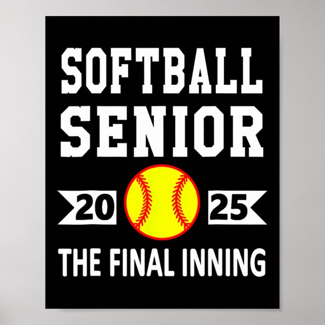 Senior Cl 2025 Softll Senior Night Examen Poster (Framsidan)