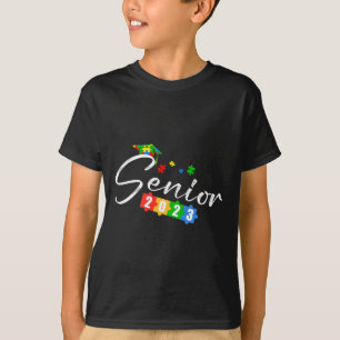 Senior Cl of 2023 Autism Awareness School Graduati T Shirt