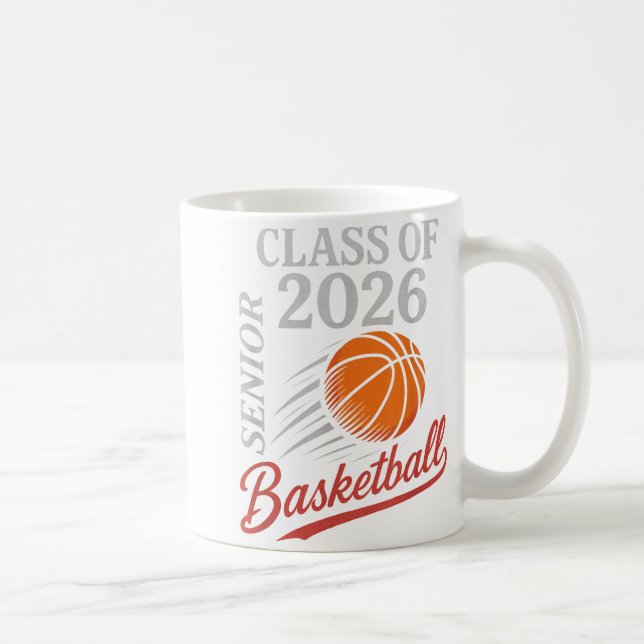 Senior Cl Of 2026 - Basketbollag Sporter  Kaffemugg (Höger)