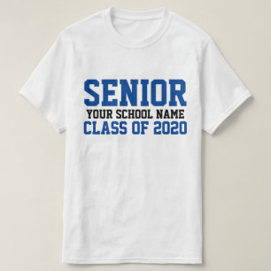 Senior Class of 2020 Blue Anpassningsbar School St T Shirt