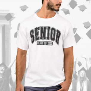 Senior Class of 2025 Bold Black T Shirt
