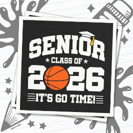 Senior Class of 2026 It’s Go Time Basketball Grad Pappersservett