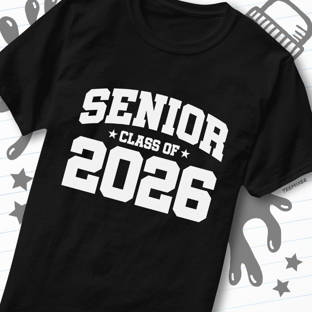 Senior Class of 2026 Varsity Graduation Quote T Shirt (Skapare uppladdad)