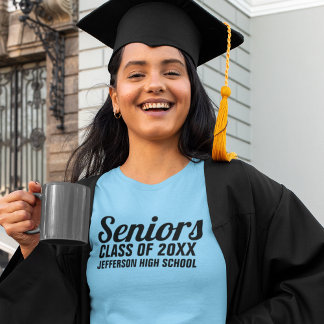 Senior Class of 20XX Colorful Anpassningsbar T-shirt