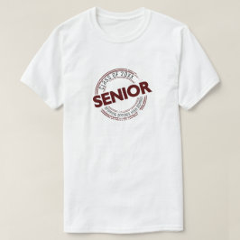 Senior Class of Distress Badge T Shirt