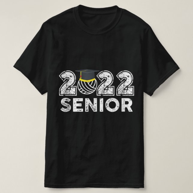 Senior Class of Volleyball Seniors T Shirt (Design framsida)