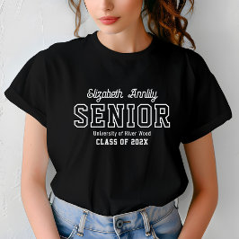 Senior Custom Year Script Graduate College  T Shirt