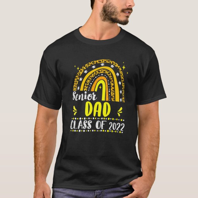 Senior Dad Class Of 2022 Graduation 2022 Leopard R T Shirt (Framsida)
