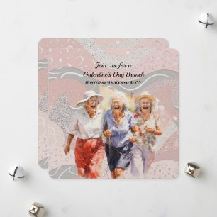 Senior Damernas Galentine's Day Brunch Julkort