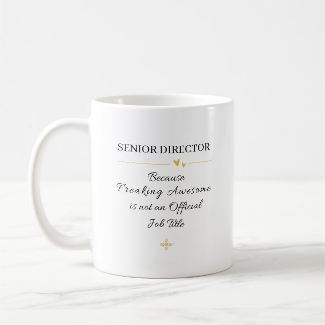 Senior Director Kontorscitat Kaffemugg (Vänster)
