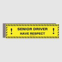 SENIOR Driver Anpassningsbar Car Magnet