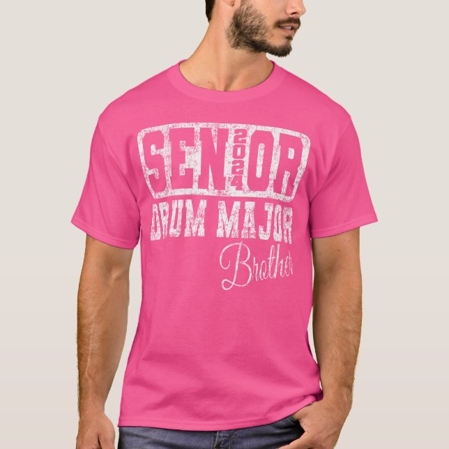 Senior Drum Major Brother Class Of 2024 Marching B T Shirt (Framsida)