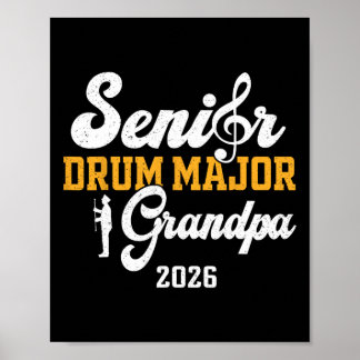 Senior Drum Major Farfar 2026 Examen Matchande Poster