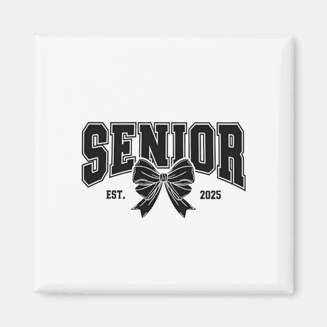 Senior Est 2025 Studenten Student Vintage Magnet (Framsidan)