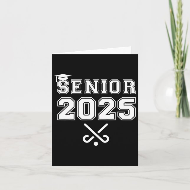 Senior Fält Hockey Cl of 2025 Studenten School G Kort (Framsida)