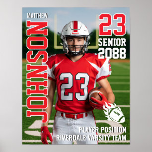 Senior fotbollslag foto present sport spelare poster