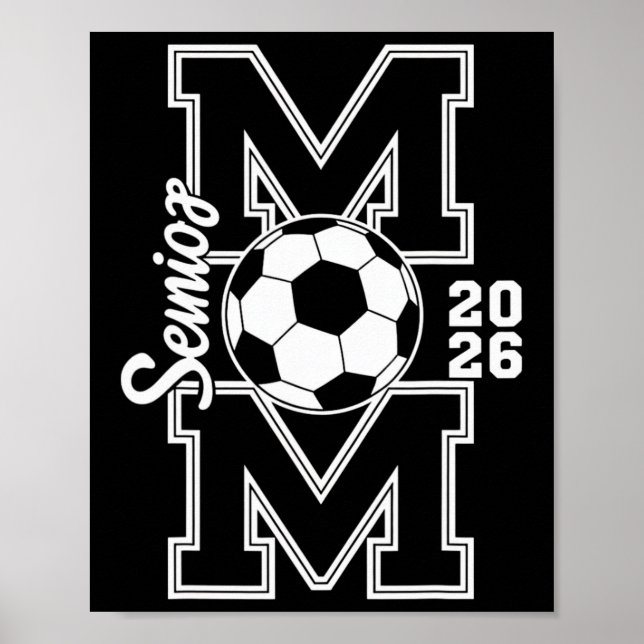 Senior fotbollsmamma 2026 examen kvinnor  poster (Framsidan)