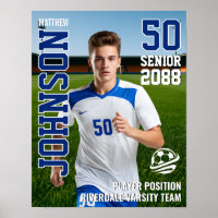 Senior Fotbollsspelare Lagfoto Anpassade Sportarti