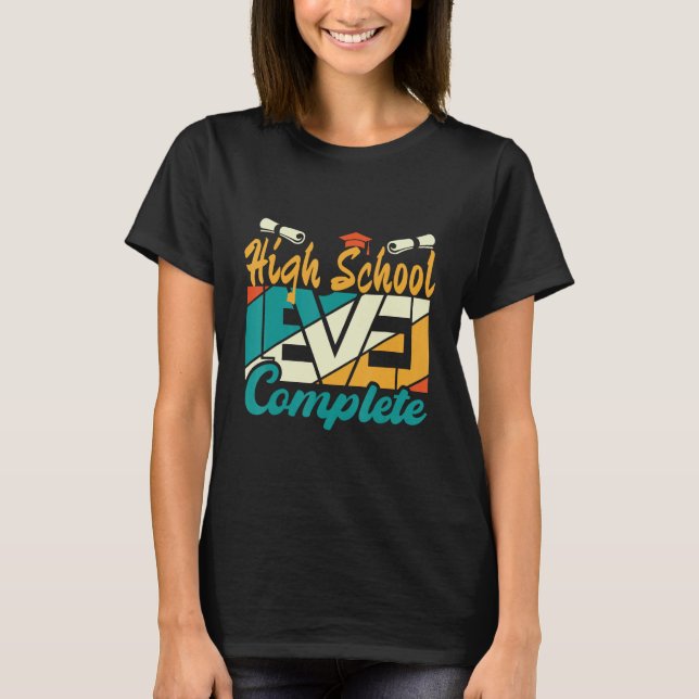 Senior Gamer 2023 High School Level Complete 2023  T Shirt (Framsida)