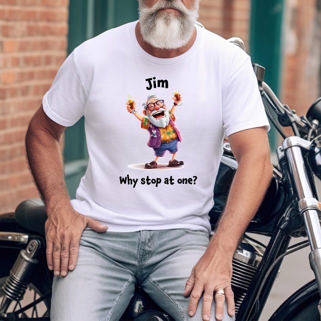 Senior Gent Party som en förklaring T Shirt (Skapare uppladdad)