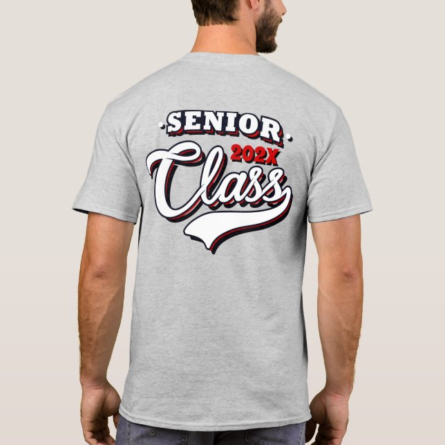 Senior Graduating class of red T-Shirt (Baksida)